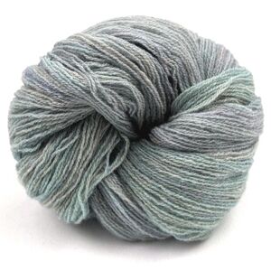 NWT Yarn Hand Dyed Lambswool Two Ply Laceweight Green Purple Lichen 450 Yards